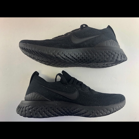 Nike Epic React Flyknit 2 Triple Black BQ8927-011 - Picture 8 of 11